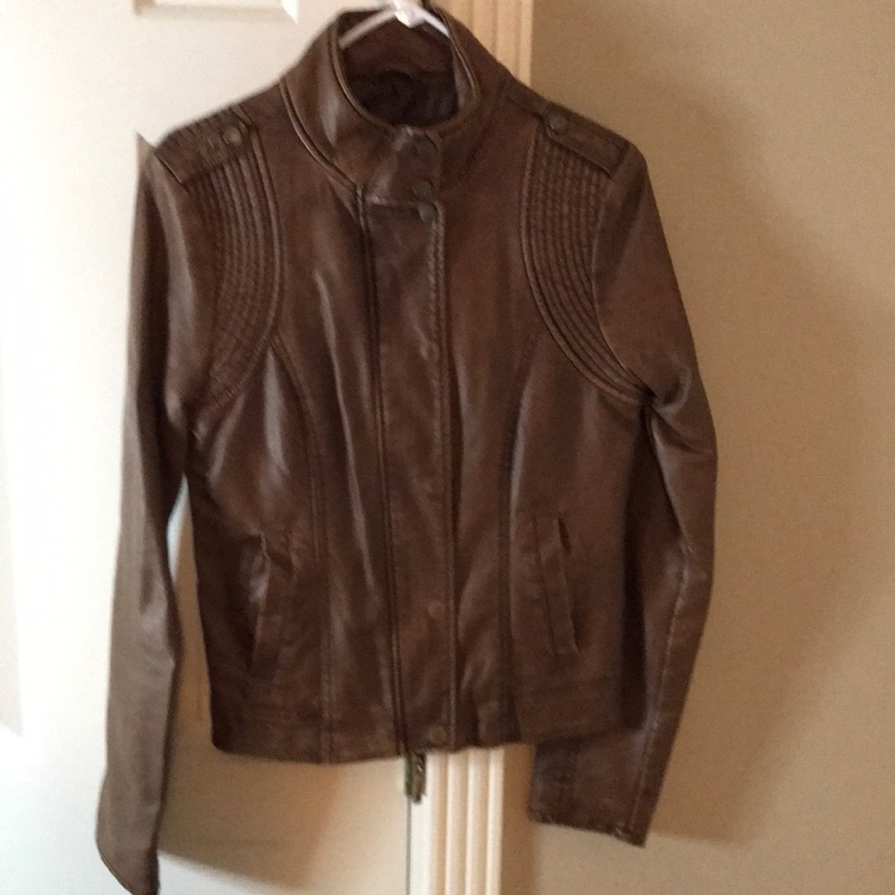 Faux leather jacket